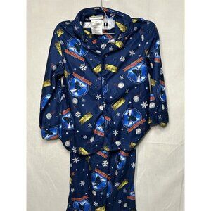 Polar Express Kids Pajama Set Size 6/7 Blue Believe Train Christmas PJ Set